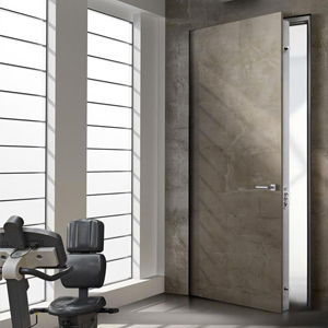 Living in stile moderno con immagine di porta BLINDATA  del marchio ALIAS distribuita del marchio Viemmeporte